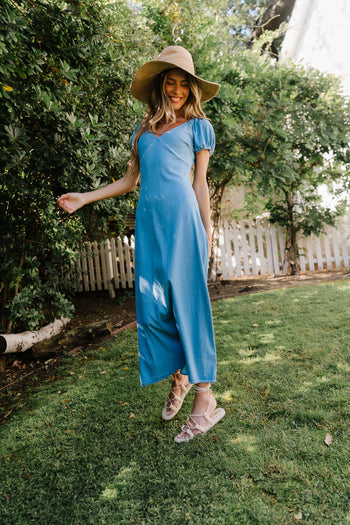Sylvia Denim Maxi Dress