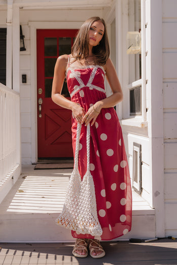 Taya Polka Dot Midi Dress