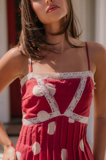 Taya Polka Dot Midi Dress