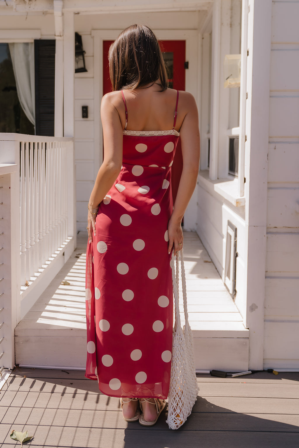 Taya Polka Dot Midi Dress