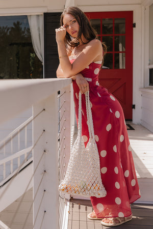 Taya Polka Dot Midi Dress