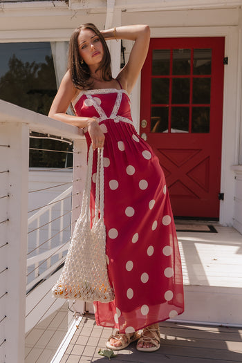 Taya Polka Dot Midi Dress