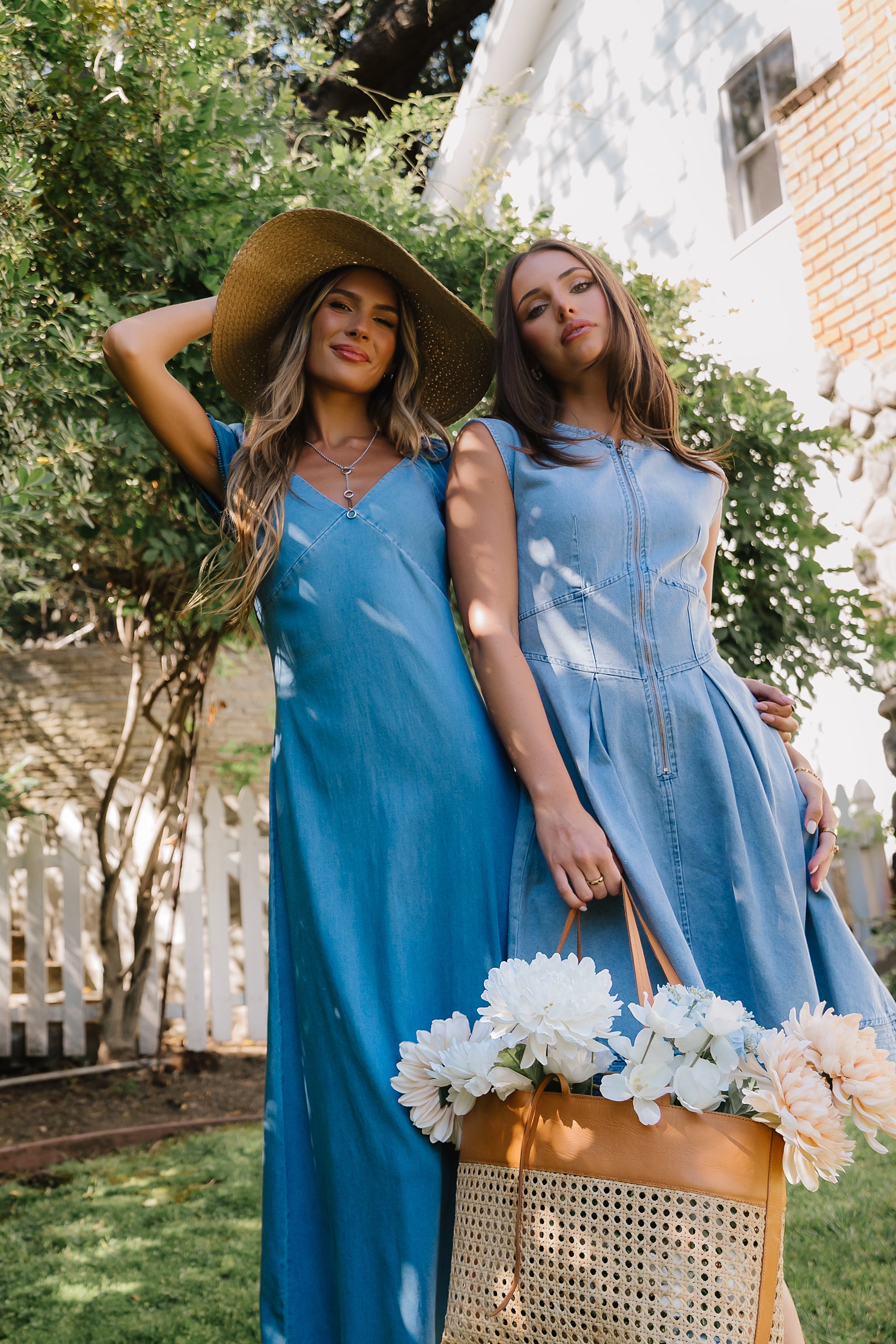 denim dresses maxi Vintage moments dress | Dress line silhouette Square neckline Adjustable straps Exposed back zipper No lining Twirl through your day in our pretty Talisa maxi dress Vestido Maxi de Mezclilla Tallahassee