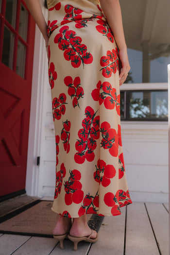 Paloma Silk Midi Skirt