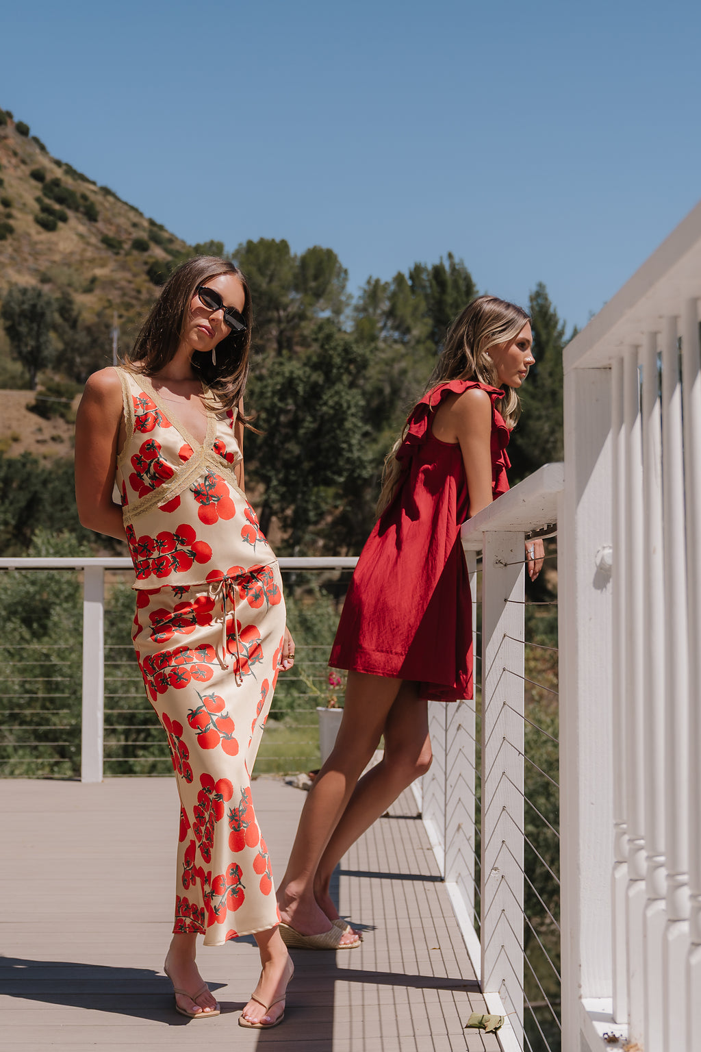 Paloma Silk Midi Skirt