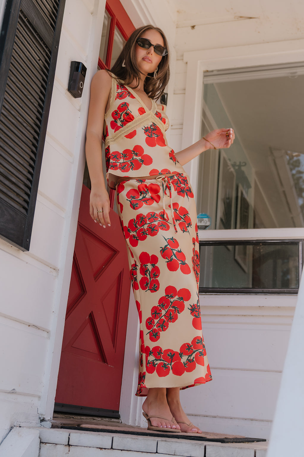 Paloma Silk Midi Skirt