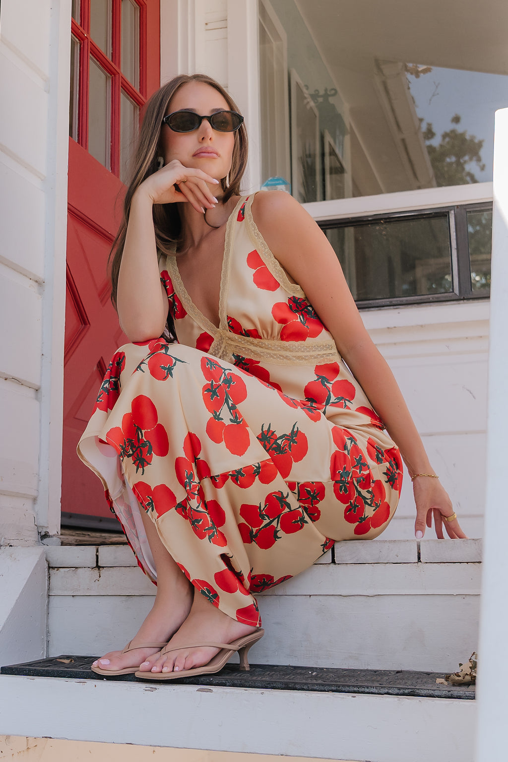 Paloma Silk Midi Skirt