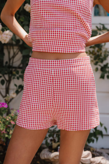 Amina Gingham Shorts