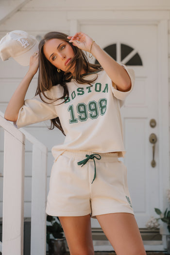 Boston Graphic Drawstring Shorts