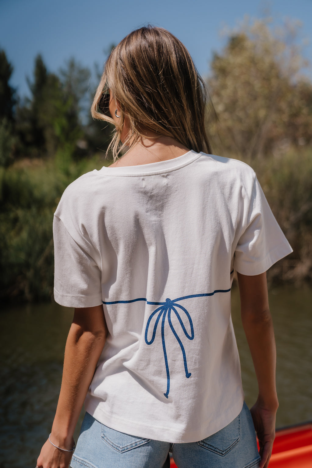 Juno Graphic Tee in Blue