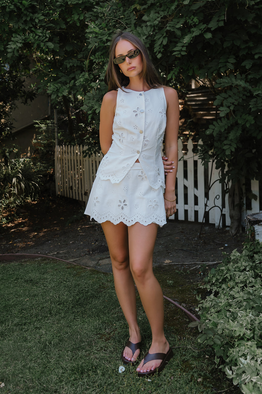 Gage Embroidered Skort