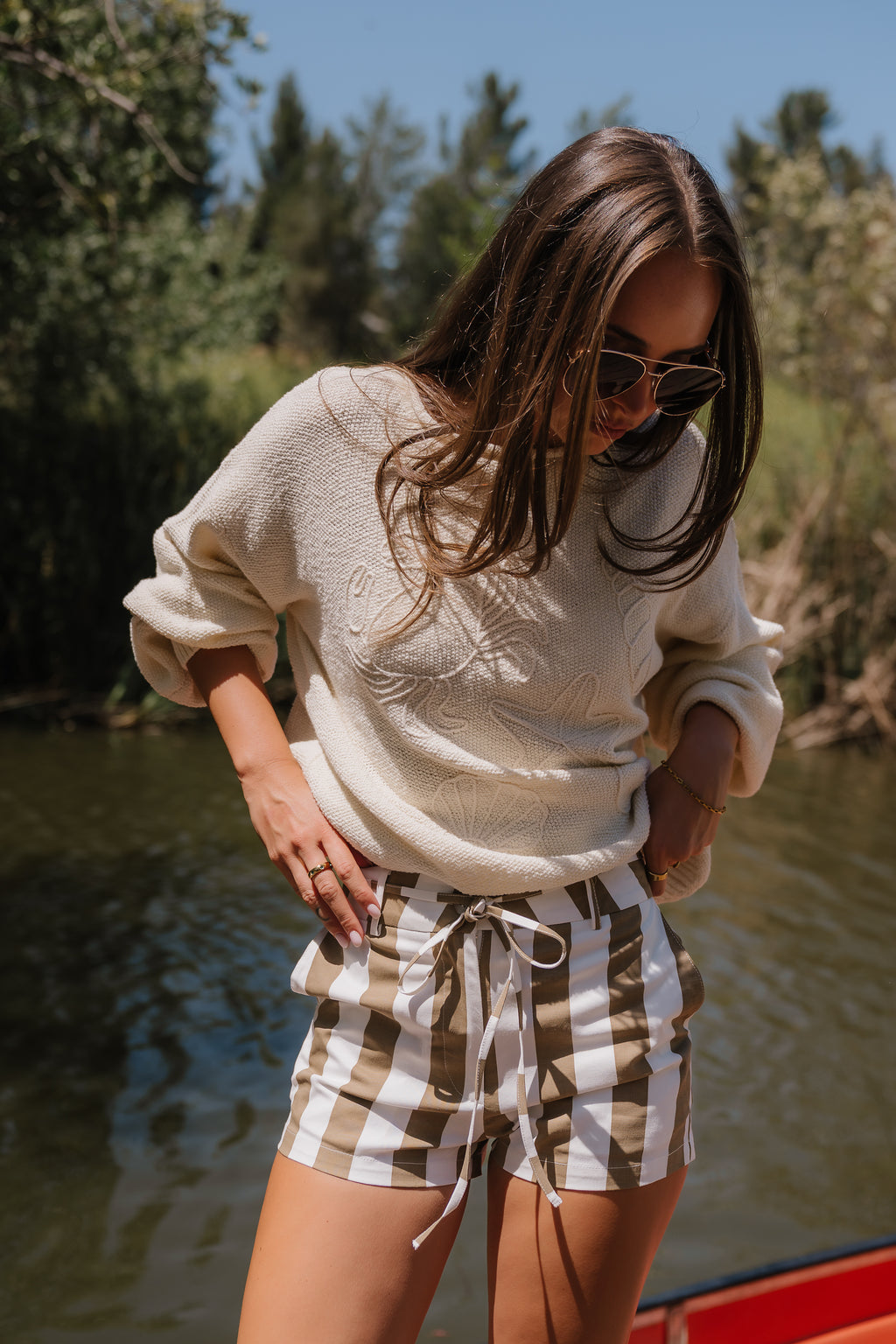 Lonnie Striped Shorts