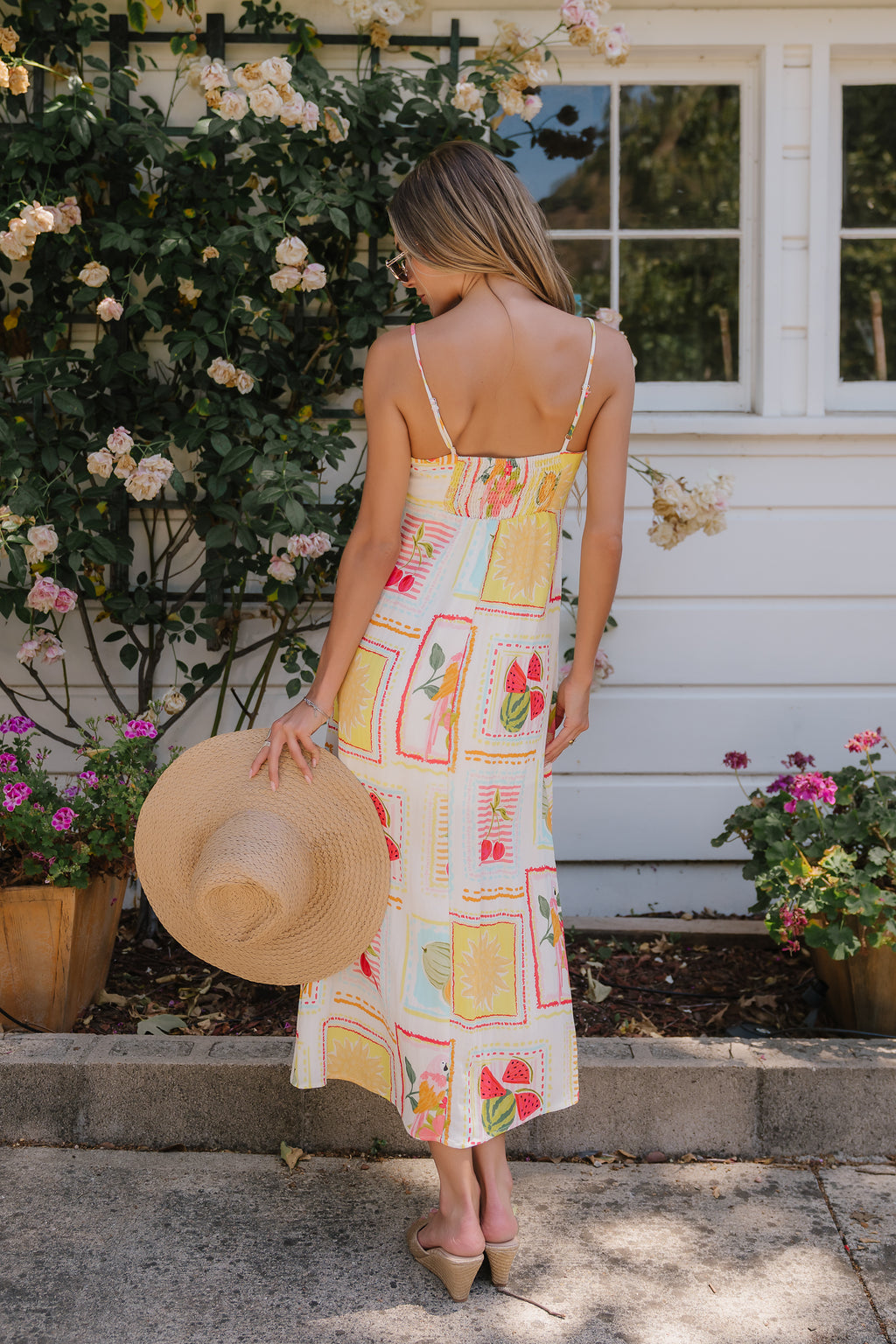 PREORDER - Nadine Abstract Midi Dress