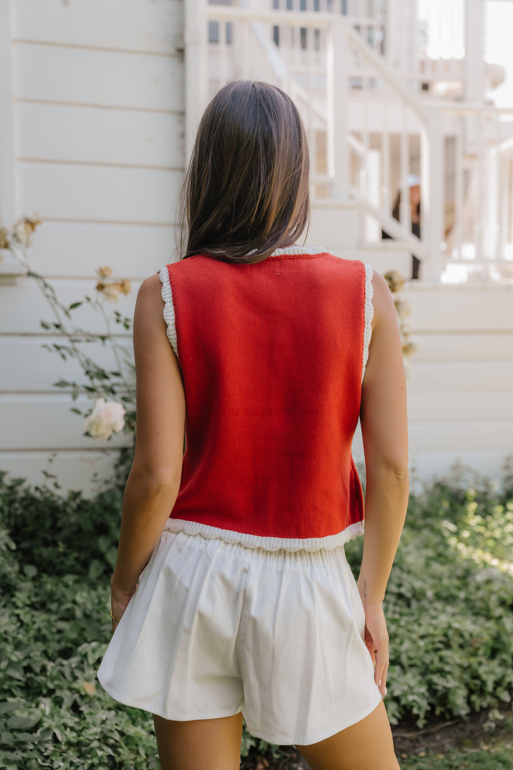 Hollie Scalloped Sweater Tank