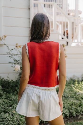 Hollie Scalloped Sweater Tank