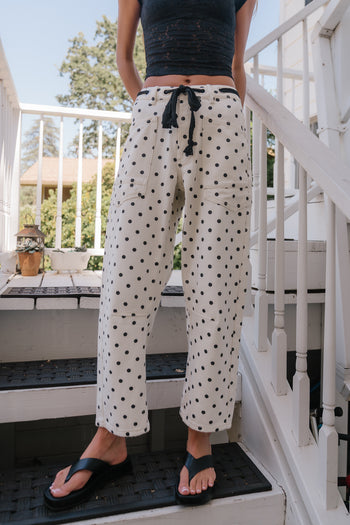 Priya Polka Dot Barrel Jeans