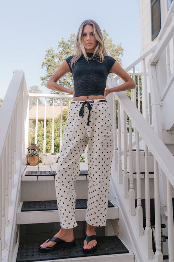 Tayvee Lace Top in Black