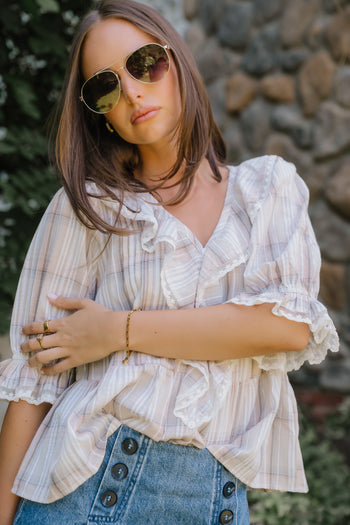 Ronnie Plaid Blouse
