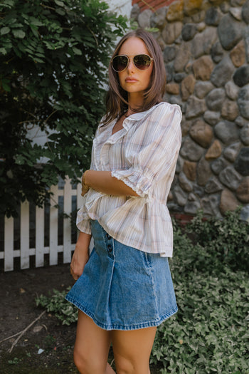 Ronnie Plaid Blouse