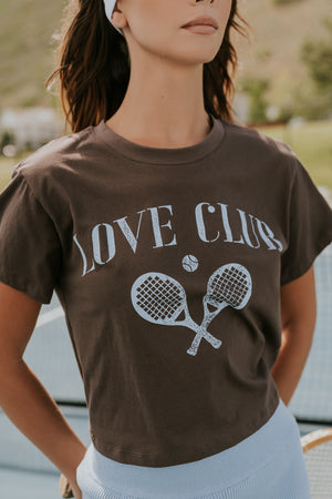 Kaila Graphic Tee in Brown