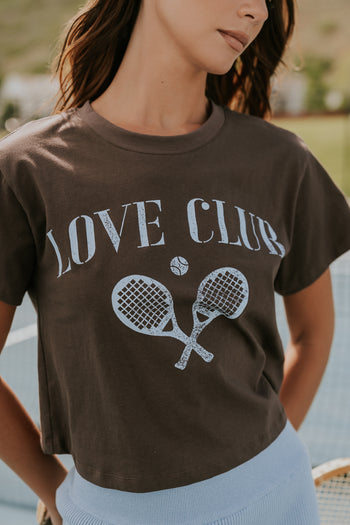 Kaila Graphic Tee in Brown