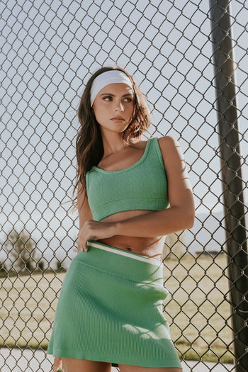 Julian Cropped Tank in Green