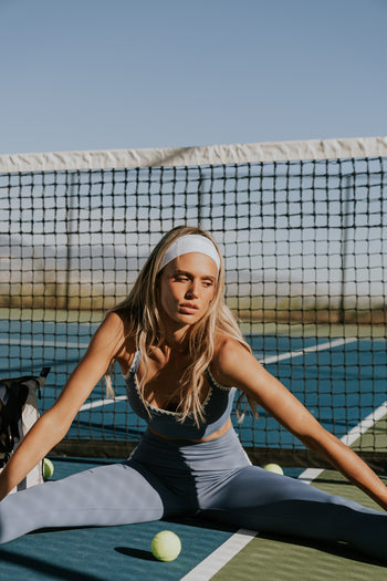 Sloan Stitched Leggings in Blue