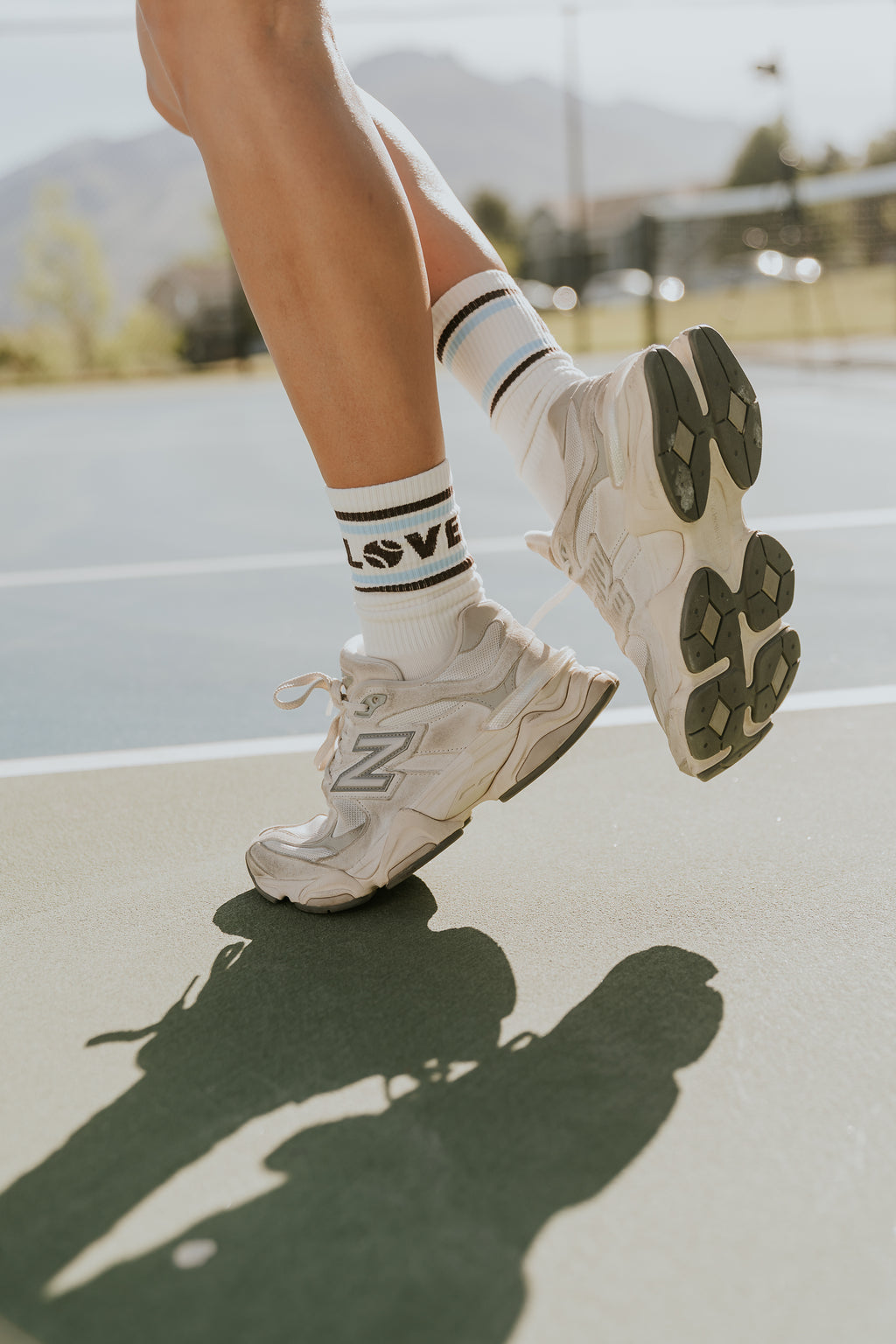 Love Club Knit Socks in White