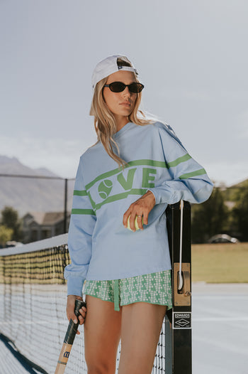 Korrey Sweater Shorts in Green