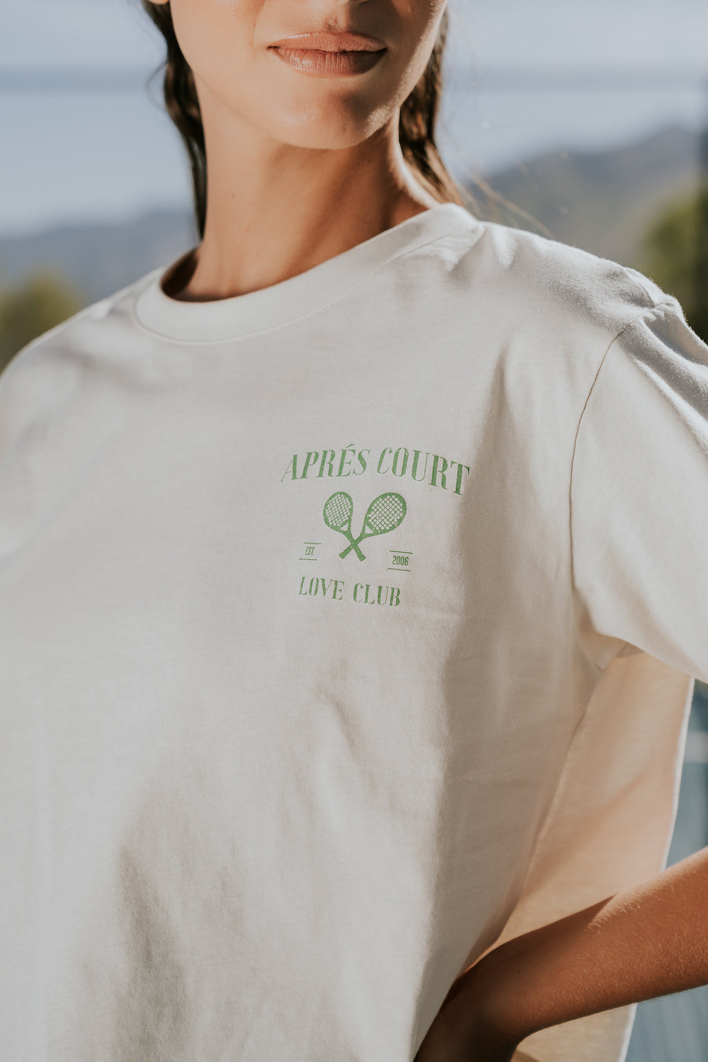 Kaila Graphic Tee in White