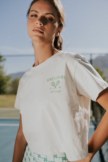 Kaila Graphic Tee in White