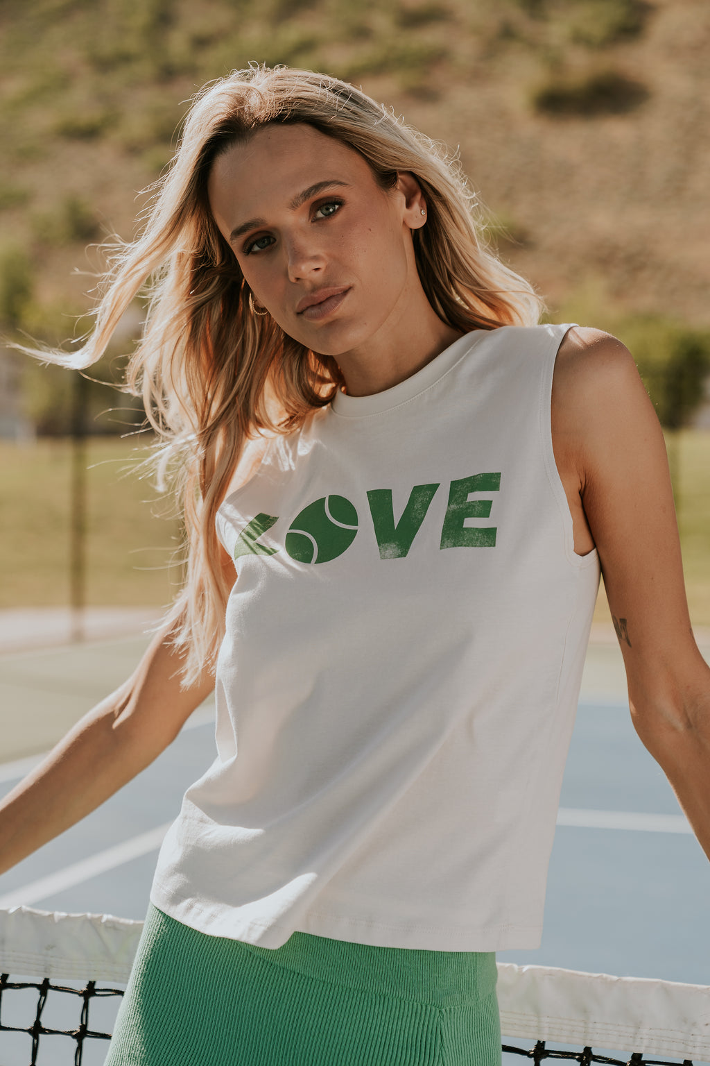 Coco Graphic Muscle Tee in White