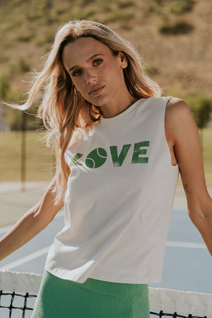Coco Graphic Muscle Tee in White