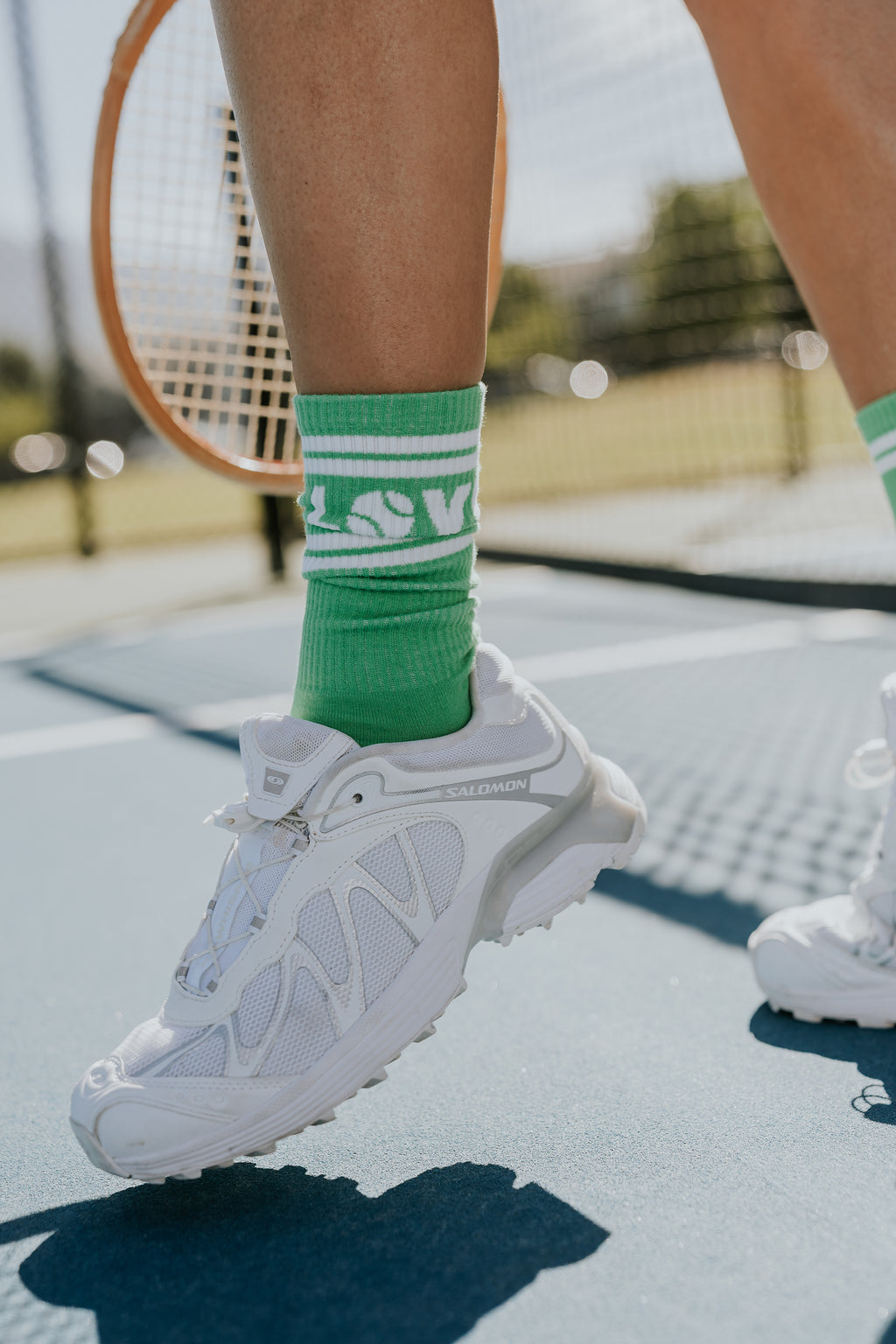 Love Club Knit Socks in Green