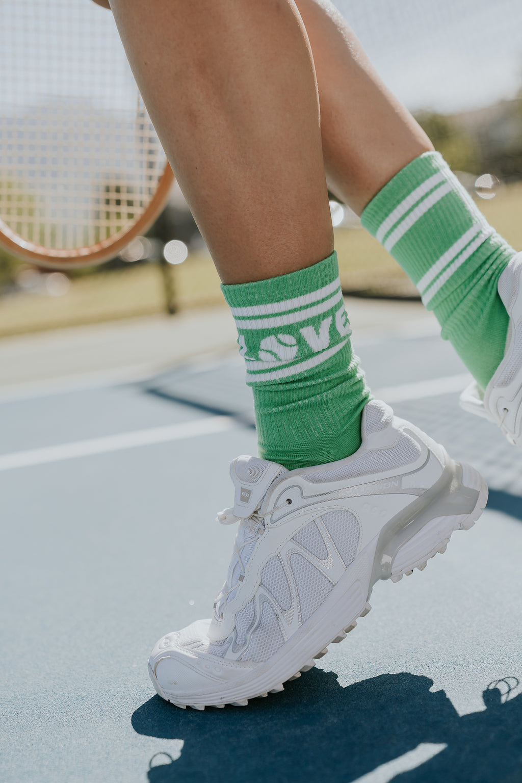 Love Club Knit Socks in Green