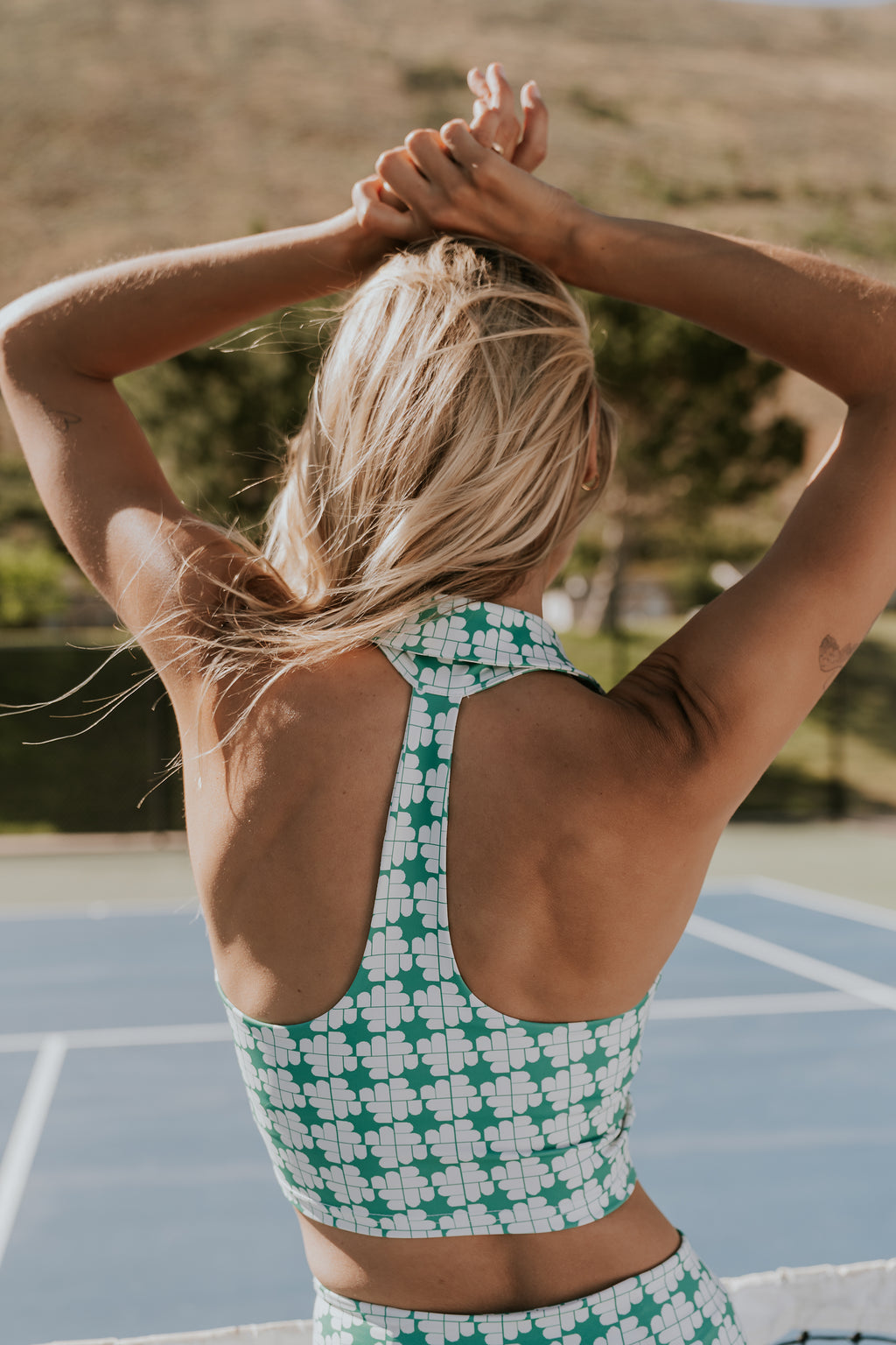 Serena Cropped Tank in Green