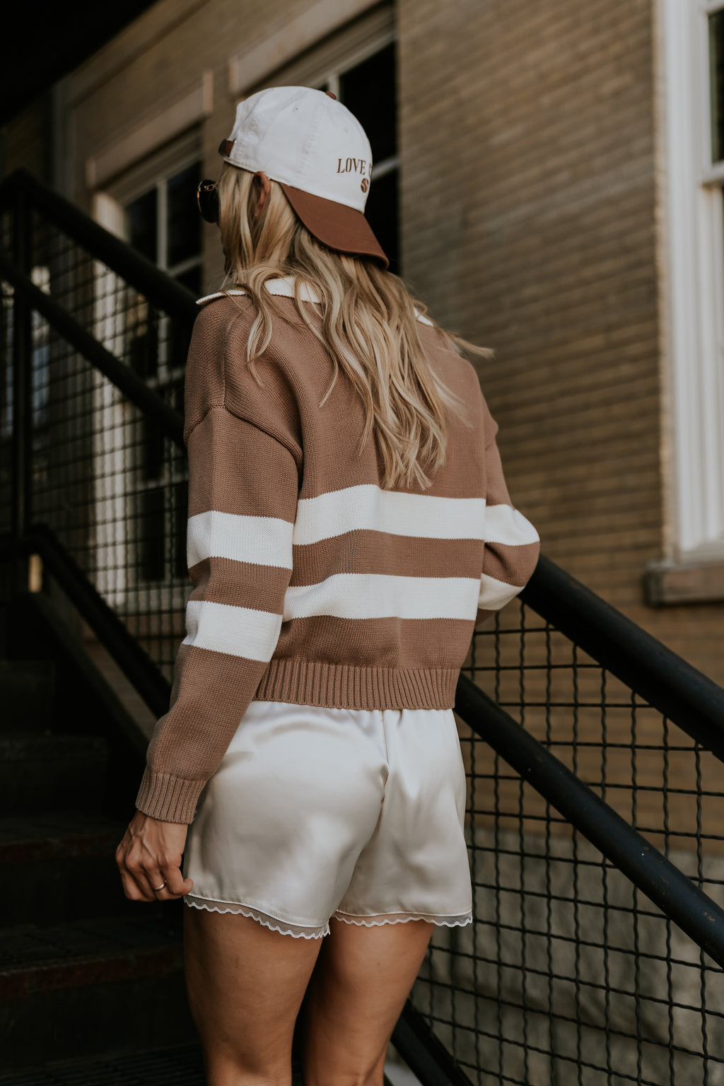 Rosie Polo Sweater in Brown