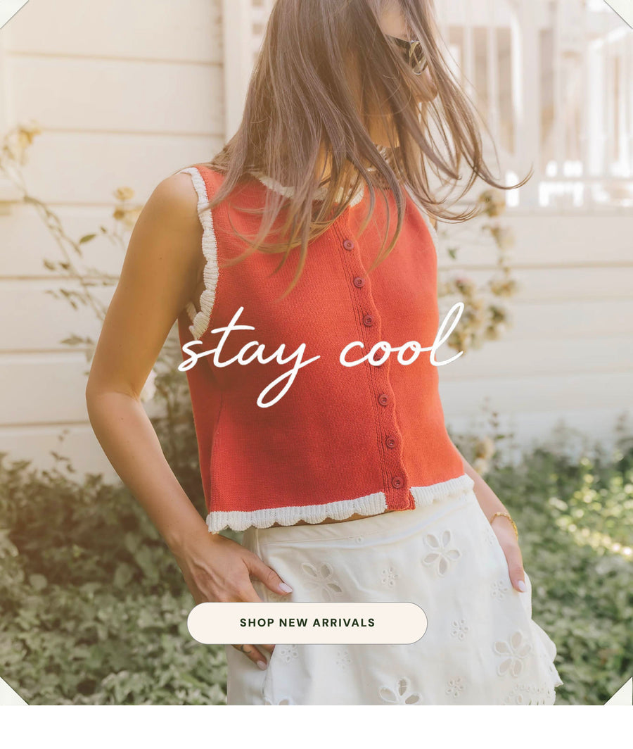 shop new arrivals, stay cool