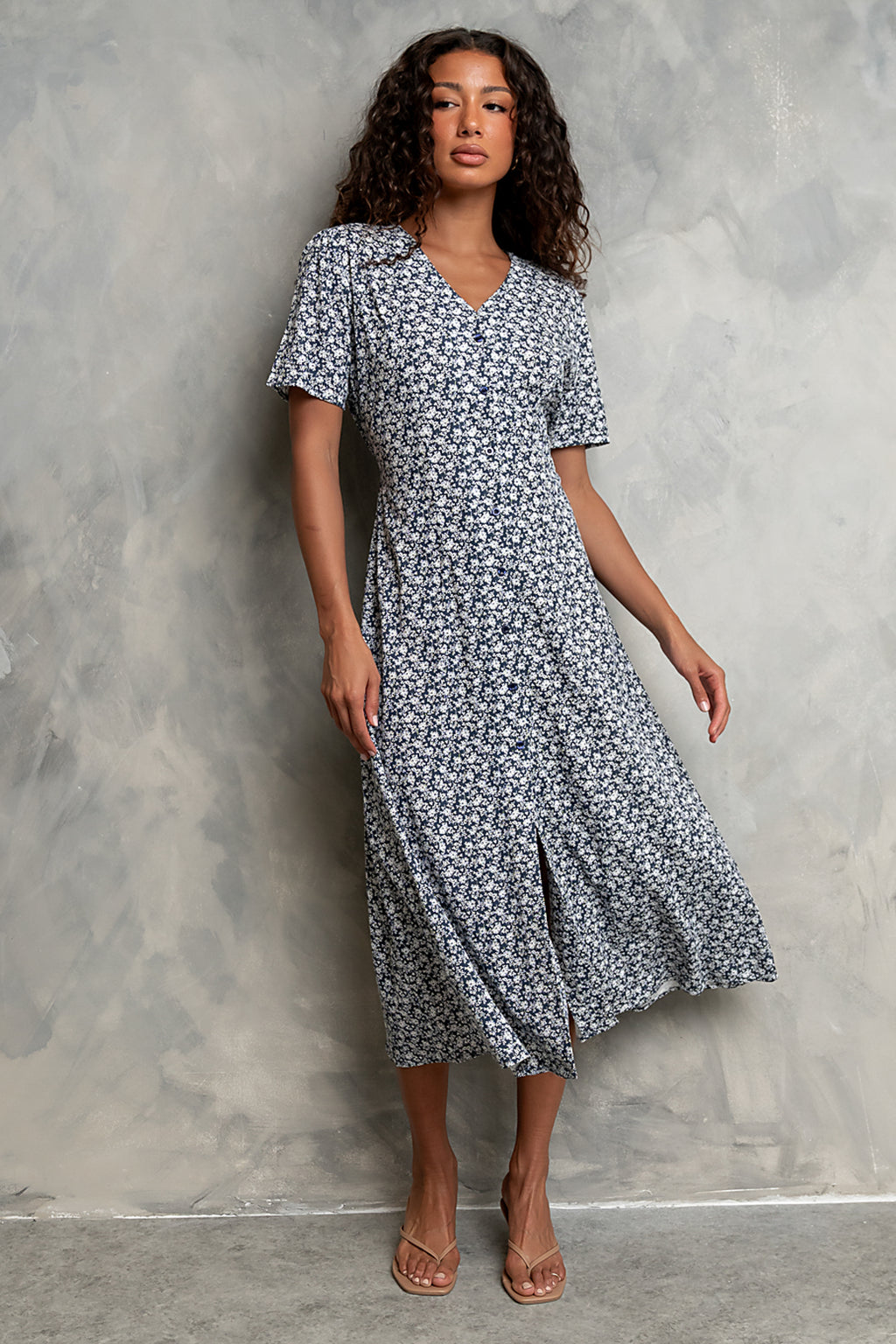 Lorie Maxi Dress in Blue