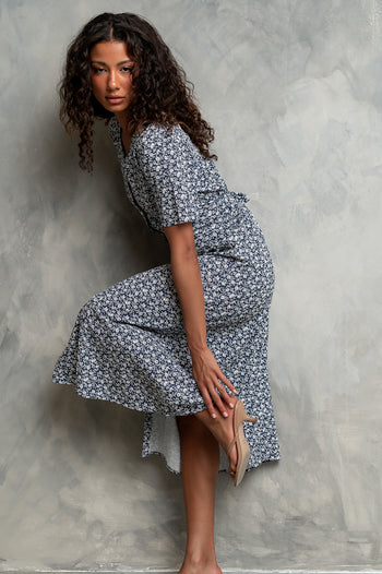Lorie Maxi Dress in Blue