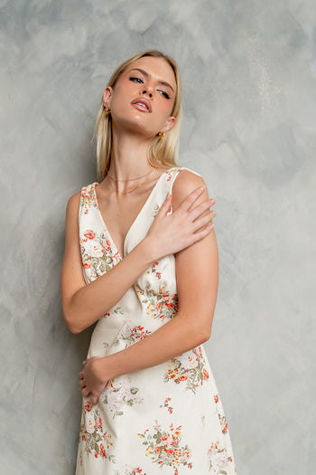 Jaylen Floral Midi Dress