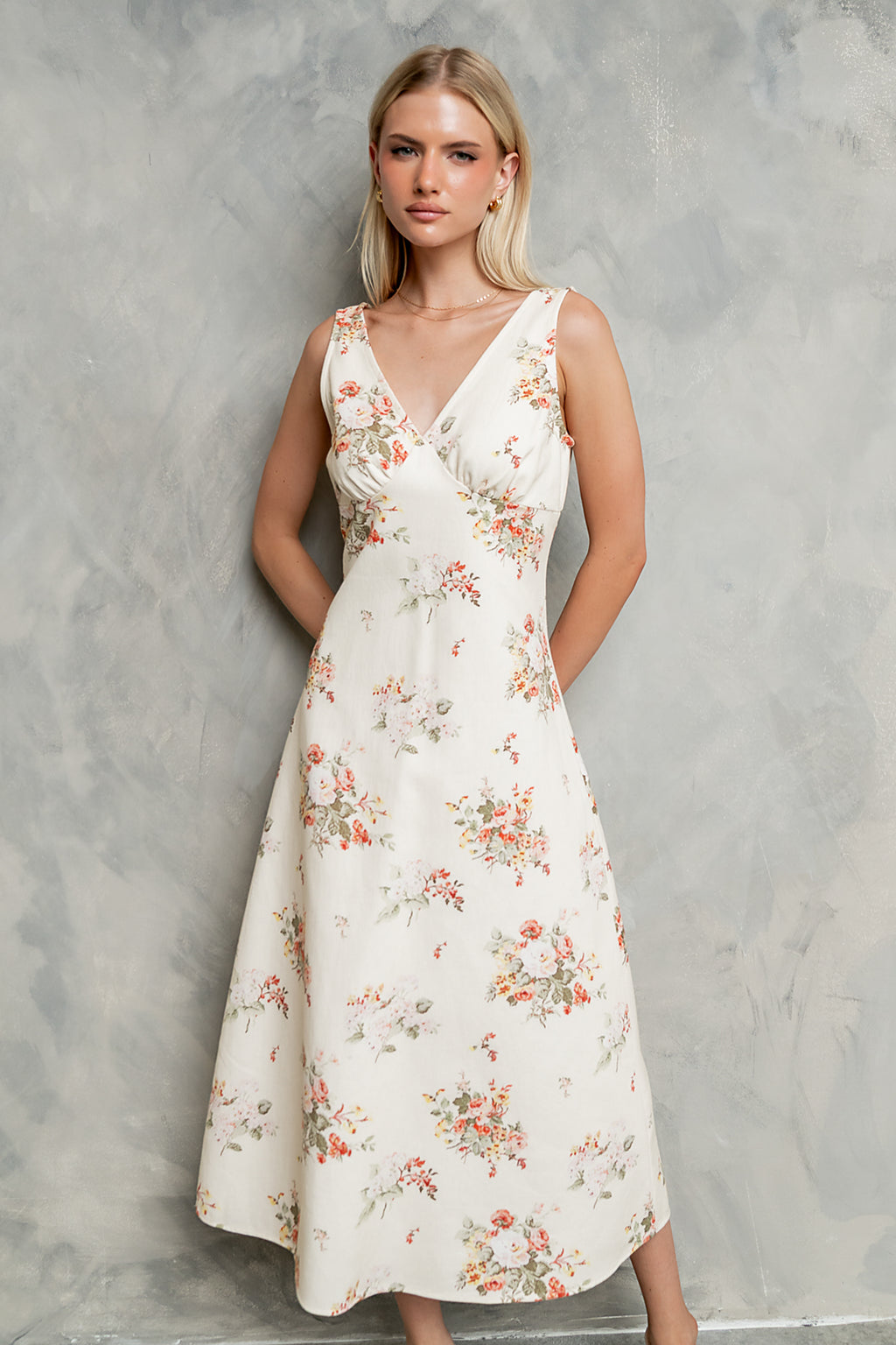 Jaylen Floral Midi Dress