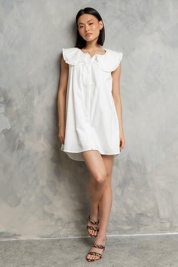 Beatrice Mini Dress in White