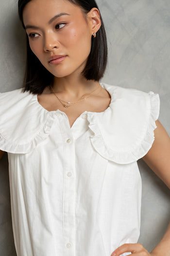 Beatrice Mini Dress in White