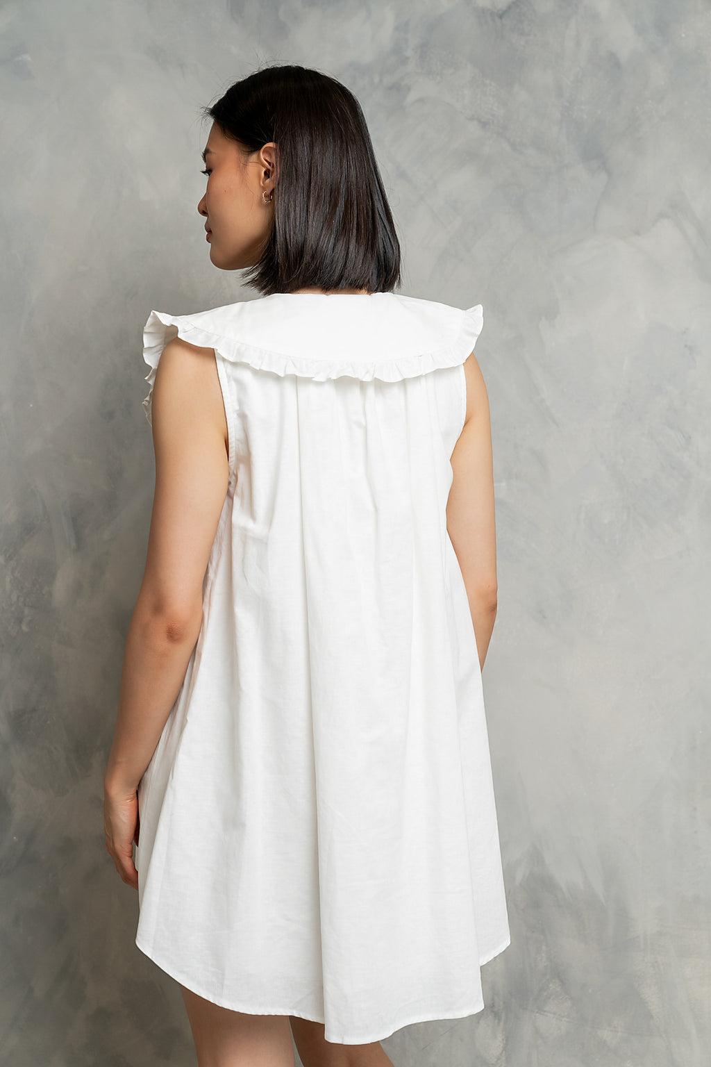 Beatrice Mini Dress in White