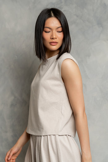 Britta Tank Top in Bone