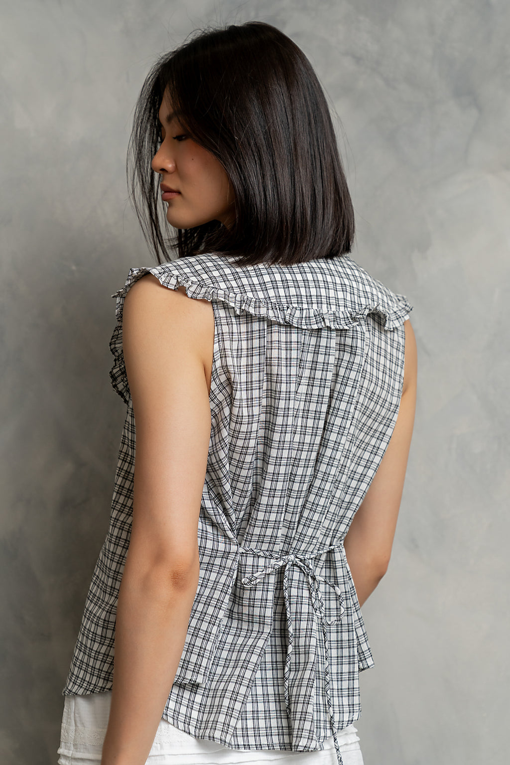 Jane Plaid Top