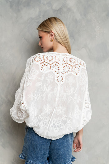 Nicole Crochet Blouse