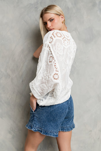 Nicole Crochet Blouse