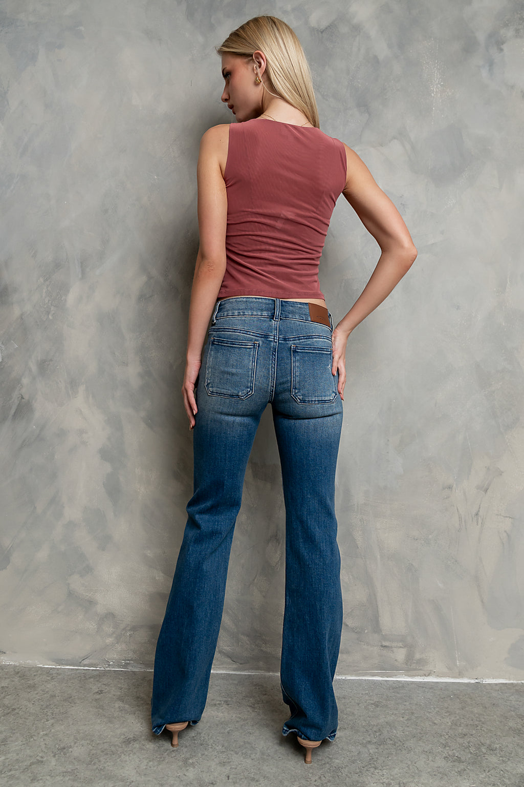 Kolby Low Rise Boot Cut Jeans
